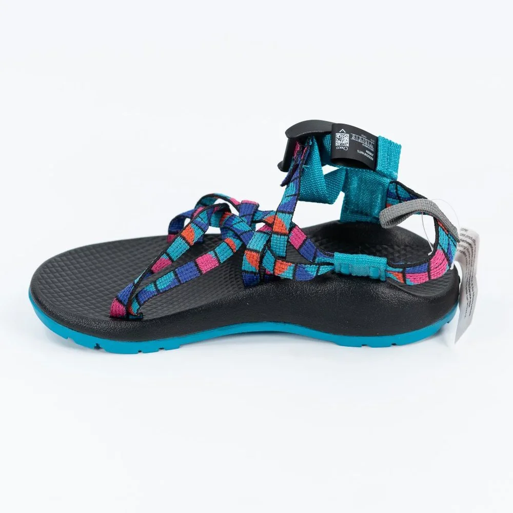 Chaco Kid's ZX1 Ecotread 'Break Teal' J180264 Outdoor Sandals size 2 Y